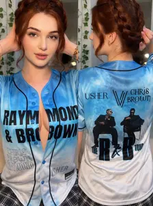Raymond and Brown R&B Tour 2026 Baseball Jersey - Music Fan Concert Shirt