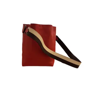 Pre-owned HERMÈS HZ7 Color block Drawstring Bucket Crossbody Bag 62546
