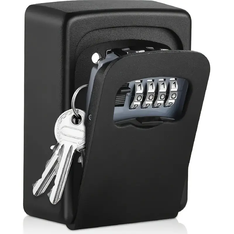 Password Key Safe Box, Key Lock Safe, Compact Key Storage, Anti-Theft, Durable Plastic Cover, Home Office Hotel Use, Modern Design, Anti Theft Safes
