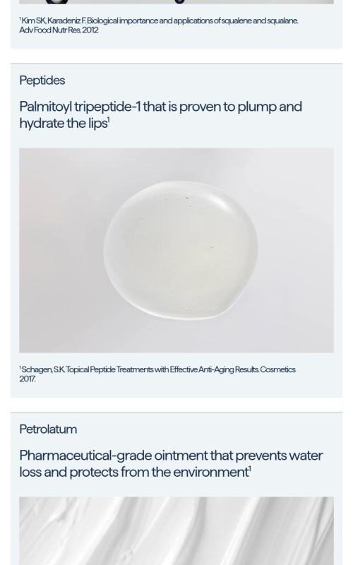 REMEDY for Dry Lips - Peptides and Shea Butter for Repairing and Plumping Lips