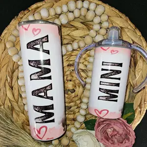 Cow Print Mama And Mini Tumbler Set Stylish