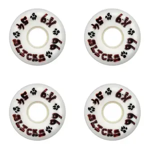 Dogtown Skateboard Wheels 54mm K-9 Slicks 99A White