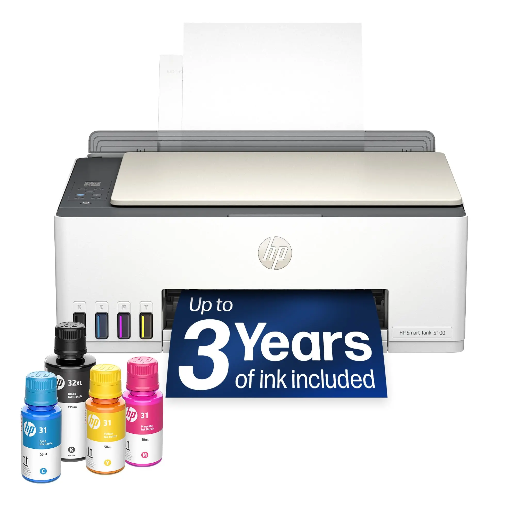 HP Smart Tank 5100 Wireless AiO Refillable Printer 9B2D1A