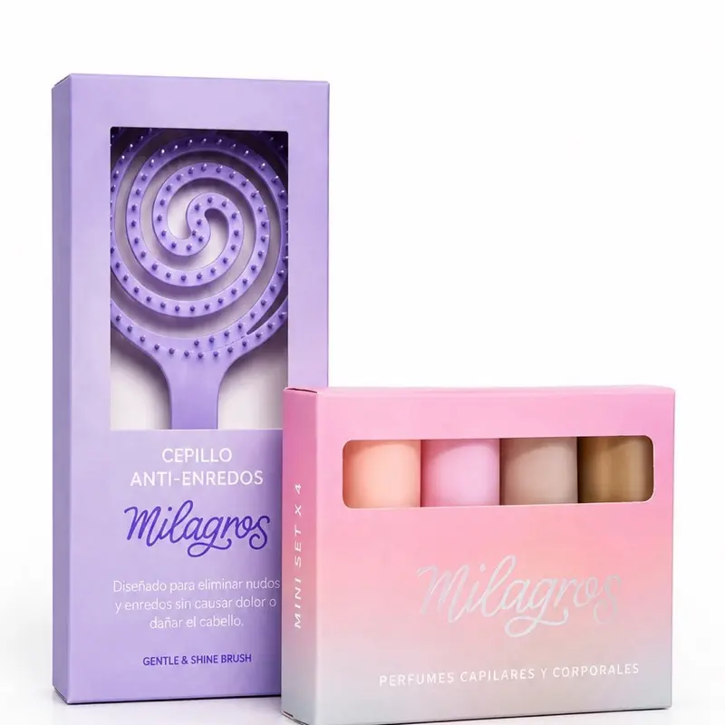 Dúo Milagros Haircare Mini Kit (Pack of 2) - Biorepolizador Shampoo Cleanser, Hydrating Conditioner, Hair Brush to Restore Hair Health
