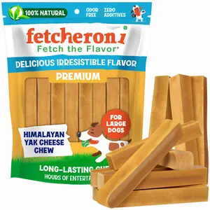 Yak Cheese Himalayan Medium Dog Chews - Long Lasting, Odorless, High Protein, Made with Real Himalayan Salt & Yak Milk for Medium and Small Dogs healthy  pet  treats