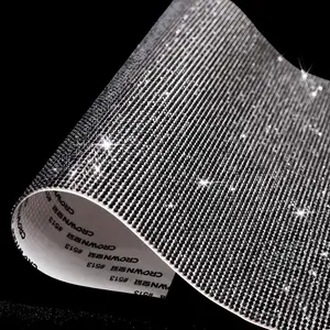 Bling  Rhinestone Sheets Self Adhesive, Glitter  Sheet for DIY Craft,  Decoration Rhinestone Stickers, 9.4 x 7.9 Inch (Black)