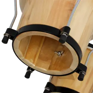 New Wooden Bongo Drum, Traditional African Percussion Instrument, High-Quality Wood Construction, Perfect for Music Lovers & Performers