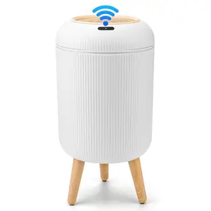 👉 Upgrade Your Space 🚀 Smart Sensor Touchless Trash Can – Waterproof Hygienic Wastebasket for Home & Office TG6110