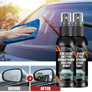 2 Pack-6.76oz Car Windshield Spray Water Repellent Antifogging Agent, Car Glass Oil Film Removal Agent, Hydrophobic Coating Anti Fog Anti Rain for Car Window Windscreen Wiper Home