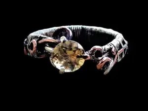 Fairytale Sterling Silver Copper Size 8.5 Citrine November Elven Elvish Genuine Gemstone Fantasy Magical Wire Wrapped Ring