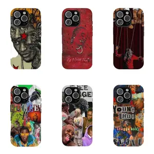 Hip Hop Rapper Y-Slime Portrait Phone Case | Urban Trap Star Cover for iPhone 11-17 Pro Max