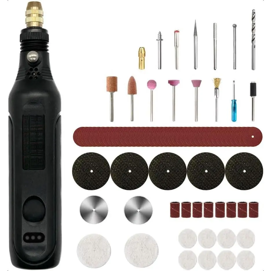 Mini Cordless Rotary Tool Detail Sander Grinder Small Grinding Pen Set with| 101 Accessories| for Small Crafts & Projects
