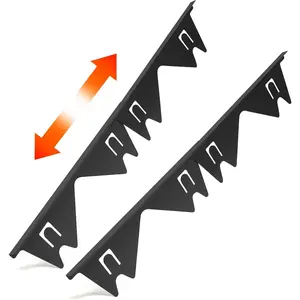 Stainless Steel Stove Gap Covers (2PCS) Adjustable Stove Gap Filler 13.8" to 27.5",Range Trim Kit,Between Stove and Counter,Easy to Clean and Heat Resistant, for Kitchen Counter Gap