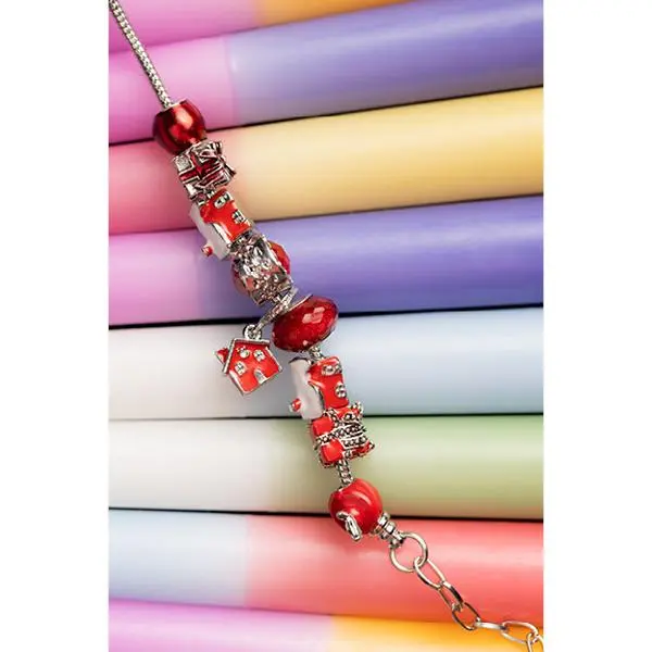 Santa’s Sleigh Ride Red Crystal Bracelet