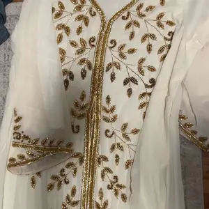 Stylish design Chiffon Beaded kaftan for Muslim Women - Perfect for Formal Occasions