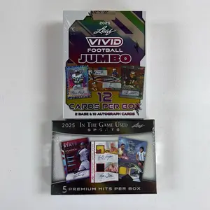 2025 Leaf Vivid Football Jumbo + 2025 Leaf In the Game - Serial Number Break