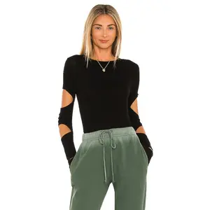 Michael Lauren Granger Fitted Tee in Black