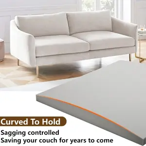 High-Density Arc-Shaped Foam Sofa Cushion, Fixes Sagging Sofas, Quick Installation, All-Season Use, Enhances Comfort