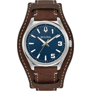 Bulova Marc Anthony Sport Leather Mens Watch 96A313