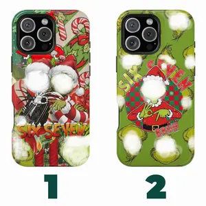 Funny 67 Grinchy phone case Meme Christmas, Six Seven Grinchy Xmas Gift, Christmas gift fit iPhone 17 promax to SE, SS Galaxy S21-25 Ultra/ Plus