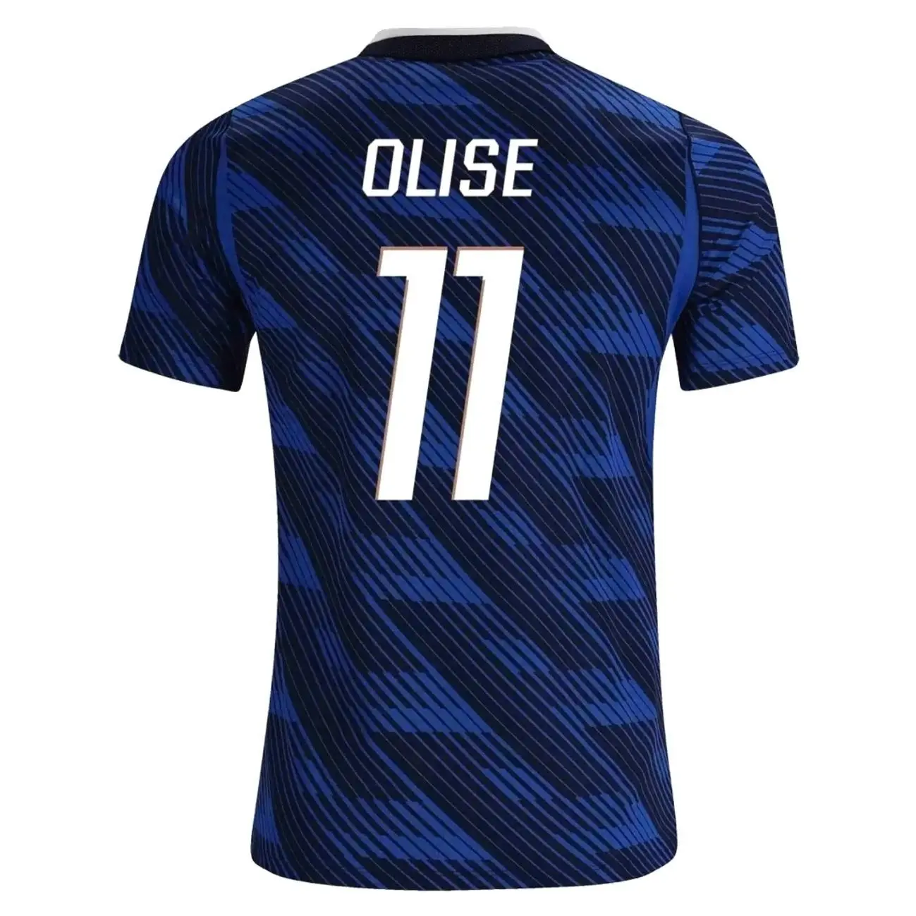 Unisex Soccer Mens Athletic Short Sleeve Football Shirt Sports Fan Training Top Breathable Lightweight Casual Streetwear Olise 2026 Home Stadium Replica Jersey - Blue