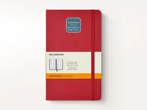 Moleskine Classic Notebook - Expanded Extra Thick Scarlet Red