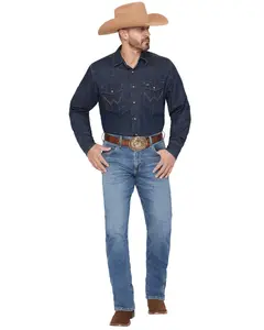 Wrangler Men's Retro Wrt20 Evans Medium Wash Relaxed Bootcut Stretch Denim Jeans - 112374791