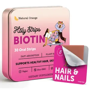 HOLYSTRIPS Edible Biotin Women's Hair Growth Support Supplement Healthcare Fitness Dietary Healthy