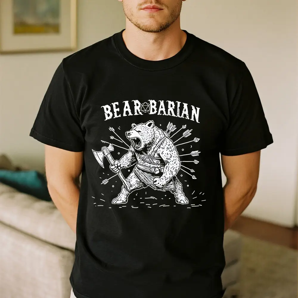 Dnd Barbarian T Shirt Girl B Doll Dnd Female Barbarian Miniatures D&D Sweater Barbarian Tee Gift For Dnd Player for him or her DM Shirt