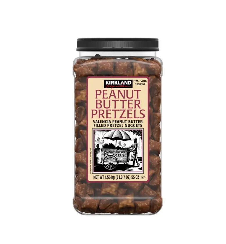 Kirkland Signature Peanut Butter-Filled Pretzel Nuggets, 55 oz, Trans Fat-Free Protein Snack