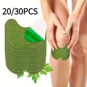 20/30 Pcs Mugwort Care Patches, Gentle Breathable Comfort Stickers for Cervical, Lumbar, Knee, Joint and Legs, Natural Moxa Relief Patch, Soothe Soreness, Relax Muscles, Daily Body Massage & Physical Care for Men Women