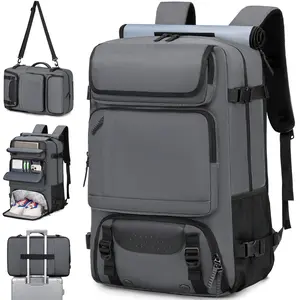 Carry On Travel Backpack for Men Airline Approved Convertible Nylon Duffle Backpack Luggage Bag Large Capacity Organized Multi Pocket Design TSA Friendly