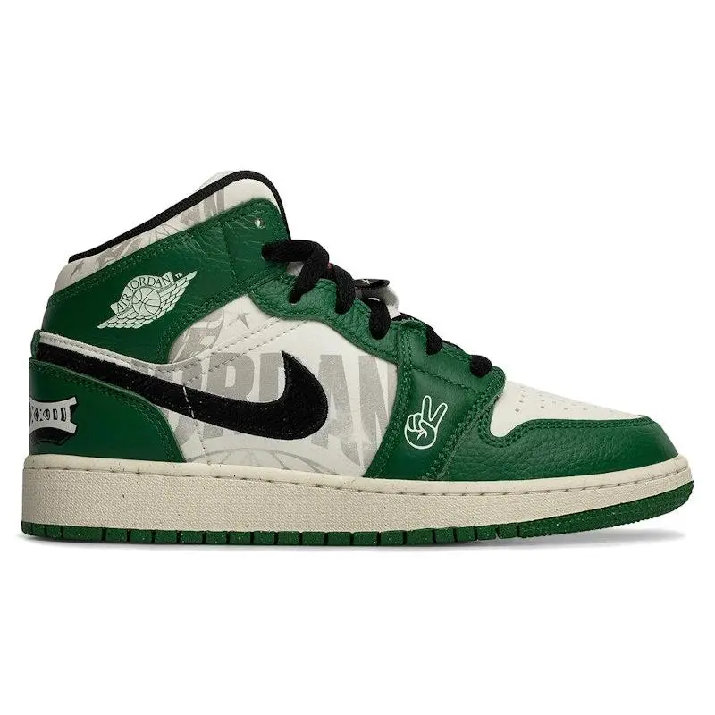 Jordan 1 Mid SE Overbranded (GS) (kids) by StockX