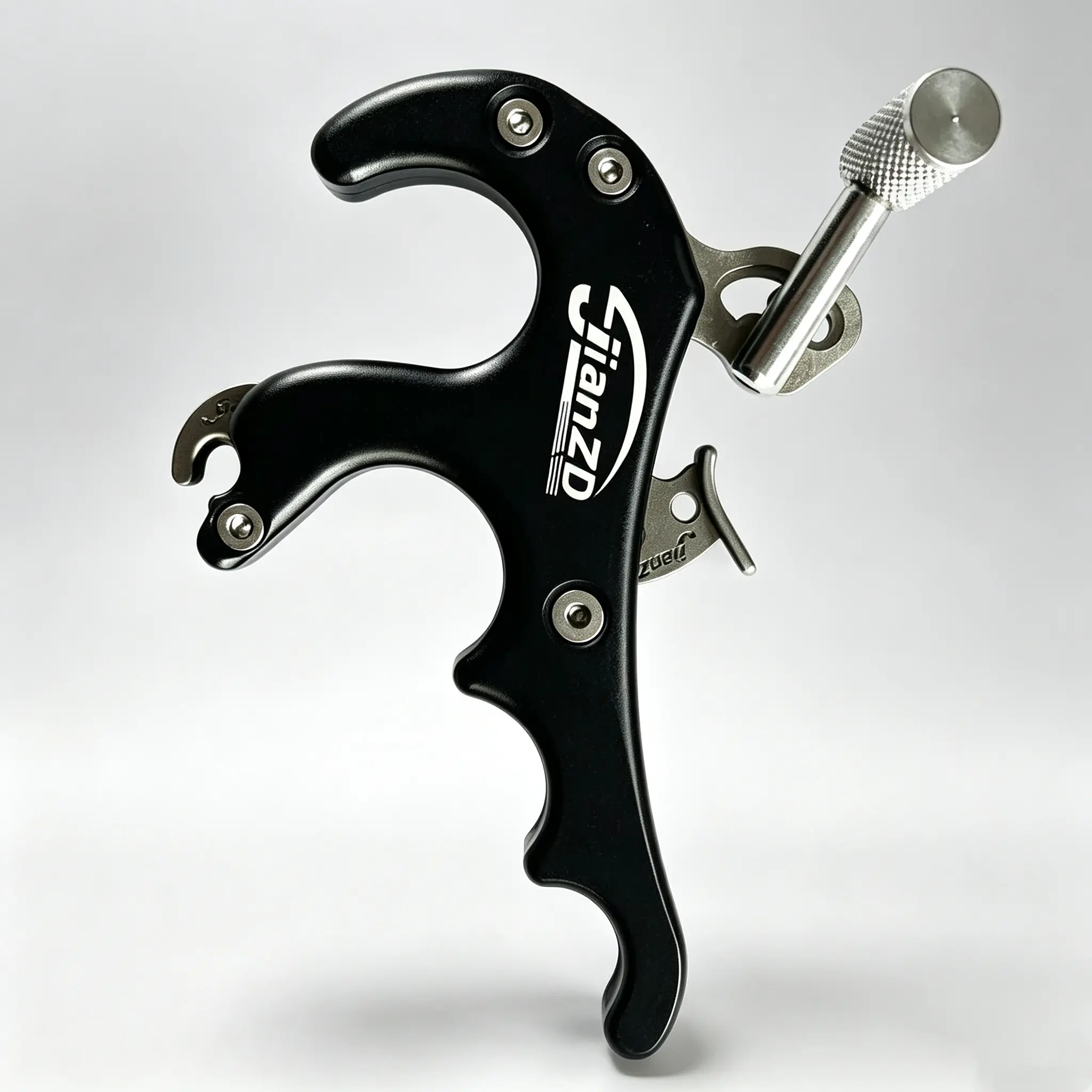 jianZD 4-Finger Aluminum Alloy Thumb Release Aid, Precision Durable Archery Accessory for Compound Bow trigger