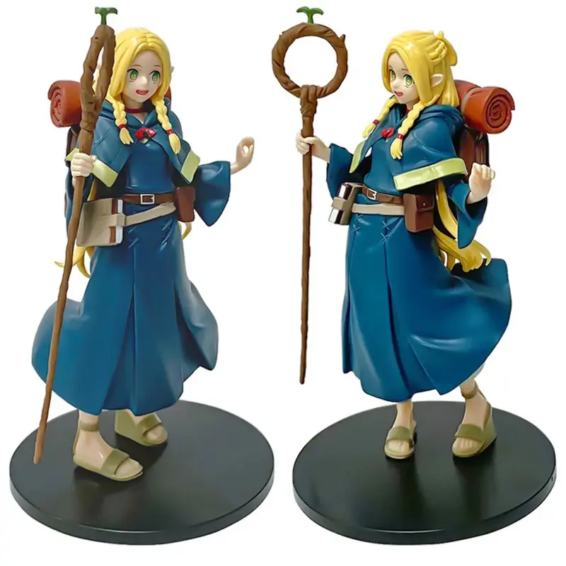 Anime Delicious In Dungeon Character Doll Action Figure, 18cm Marcille Falin Touden PVC Model Collectible, No Box, No Warning Applicable Ornament Toy Gift