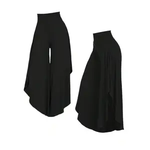 [Plus Size] Solid Color Wide Leg Pants, Casual Comfy Trousers for Daily Wear, Women's Bottoms for All Seasons Womenswear Wideleg