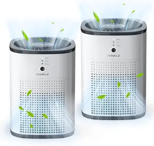 CHIVALZ Air Purifiers for Bedroom, Quiet Air Cleaner with 24dB Sleep Mode,Air Purifiers for Home Bedroom,2 Pack,752 ft² per Hour for Smoke, Odors, Pollen, Pets