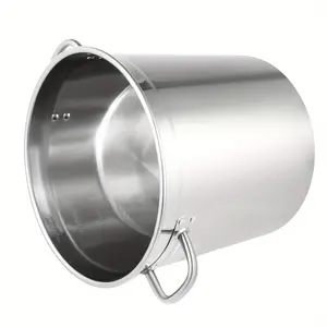 35L/ 9.25Gal Stock Pot Stainless Steel Large Kitchen Soup Big Cooking Restaurant.Its anti-corrosion and smooth material with polishing treatment makes it easy to clean. It just needs to be cleaned like any other kitchenware for your convenience.