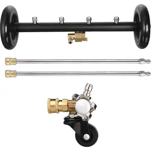 Dual-Function Undercarriage Cleaner with Swivel Wheel, Surface Cleaner for  Washer, Underbody  Wash Water Broom, 16 Inch, 4000 PSI