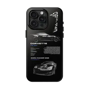 Blacked Out Co Corvette Car Tough Phone Case, Compatible with iPhone X, 11, 12, 13, 14, 15, 16, 17 & more