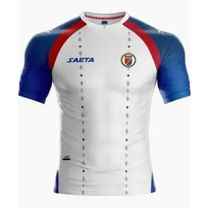 Saeta Haiti National Team Soccer Jersey 2026 White – Men's Fan Edition Sports Shirt, Short Sleeve Top For Men, Gift For Boyfriend