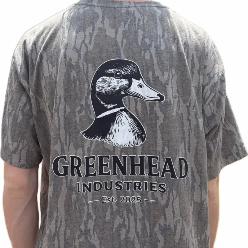Duck Head Logo T-Shirt, Bottomland Camo
