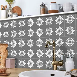 Moroccan Tile Sticker, Self-Adhesive Matte Waterproof, Wall-Safe Home Renovation Decor, Universal Use, Flat Sticker Type, Print Pattern