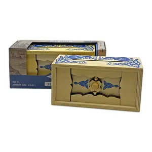 Project Genius Inc. Viking Sea Chest – Gift Box Puzzle, Brain Teaser Box That Holds Gift Cards, Money, Artfully Crafted Wooden Puzzle, Secret Box, Gift Box, Puzzle Box