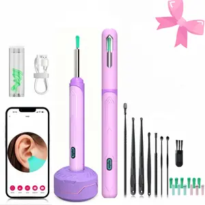 Earwax Removal Tool Kit, Earwax Remover, Ear Cleaner Tool with 360° High-Definition Camera,Portable Ear Cleaner Tool with 6 LED Light& 12Ear Spoon and Storage Case, iOS & Android,Waterproof, Ear Cleaning Tool, Holiday Gift Set