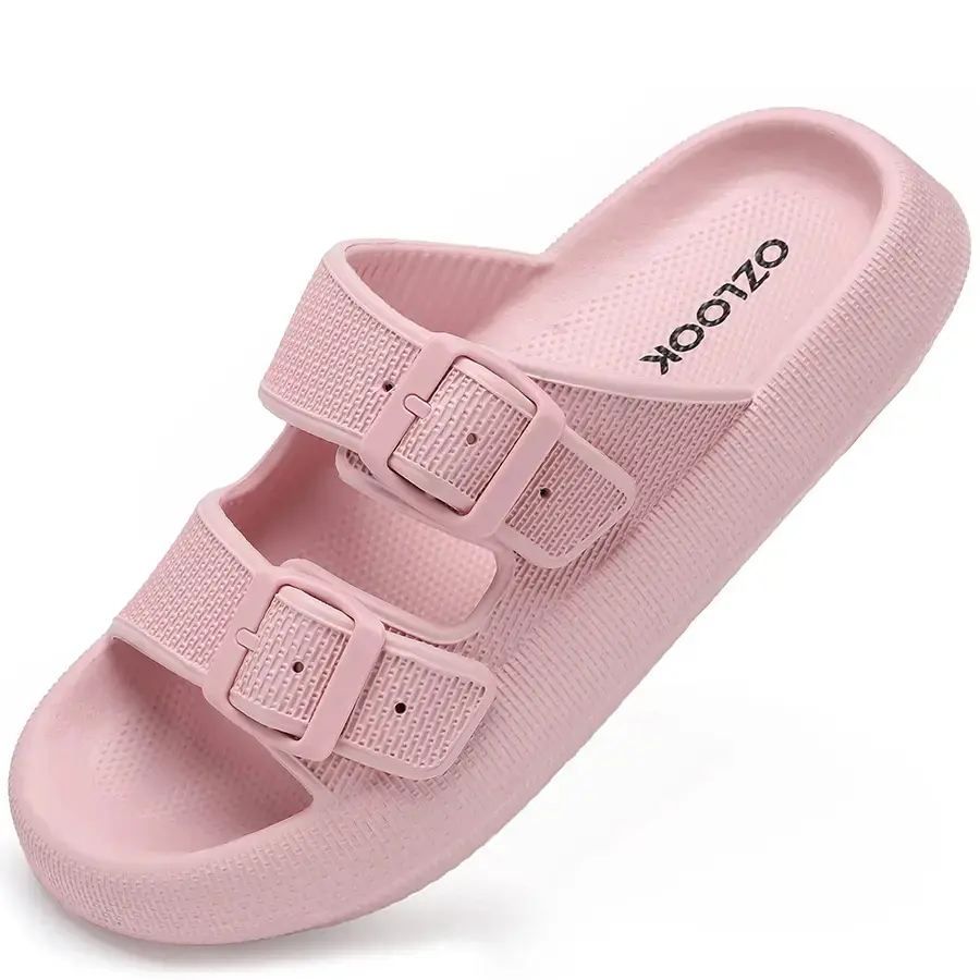 Pillow Slippers,Cloud Double EVA Super Buckle Adjustable Slippers,Outdoor Sports Slippers,Cushioned Sandals Women's Comfort