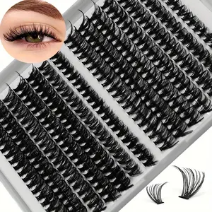 30D/40D Individual Lashes 280pcs Cluster Lashes DIY Lash Extension 9-15mm Mix Length, Wispy Cluster Volume Lash Clusters Reusable False Eyelashes Eyelashes Extensions Diy Eyelash Clusters