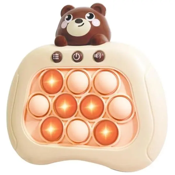 Pop The Target! Handheld Speed Push Fidget Game Machine Bear