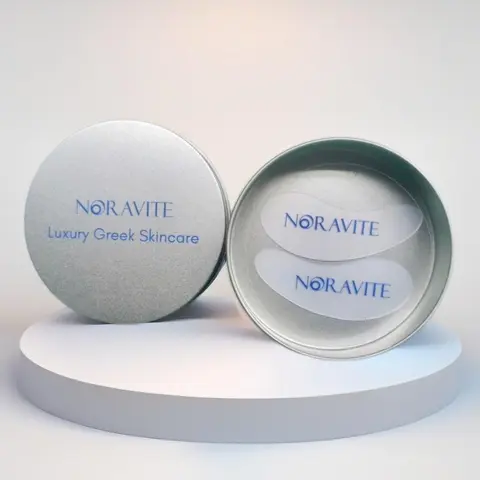 Noravite Luxury Eye Masks Reusable Hydration Treatment with Peptiscin for Smoothing Fine Lines & Reducing Puffiness Under Eye Corrector Silicone