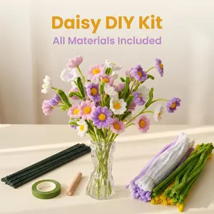 DIY Pipe Cleaners Kit for 15 Flowers